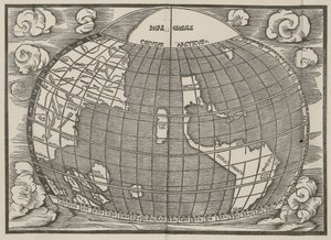 Map of North and South America Showing the Connection of the Two Continents by an Isthmus. Published in 